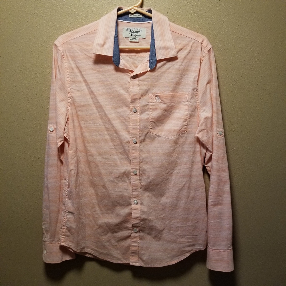 Original Penguin Striped Button Down - M